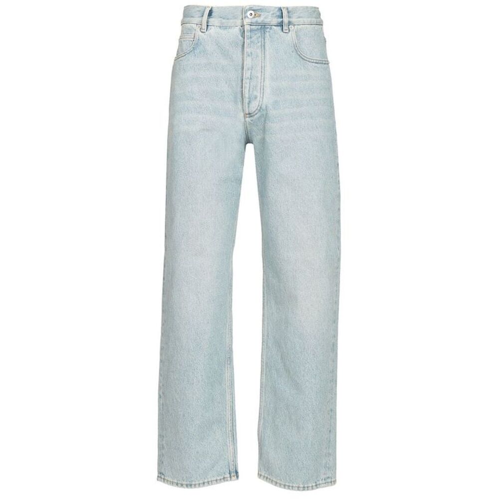 Bottega Veneta Men Sky Bleached Wide Leg Jeans